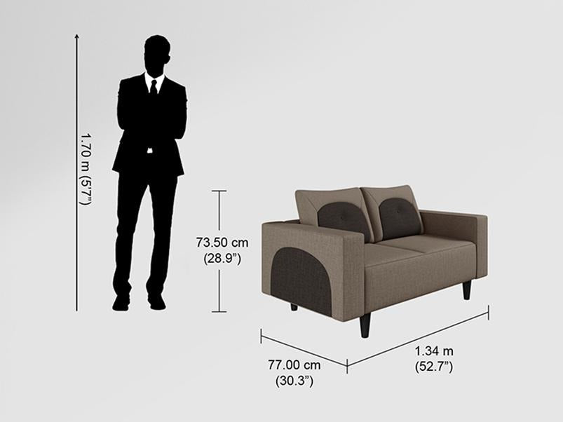 Pangram 6 Seater Fabric Sofa Set (3+2+1)