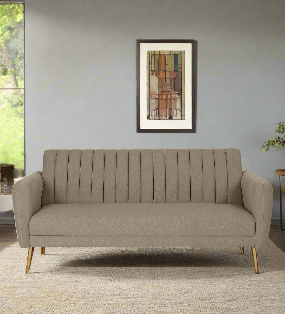 Grane Fabric 3 Seater Sofa in Beige Colour 1