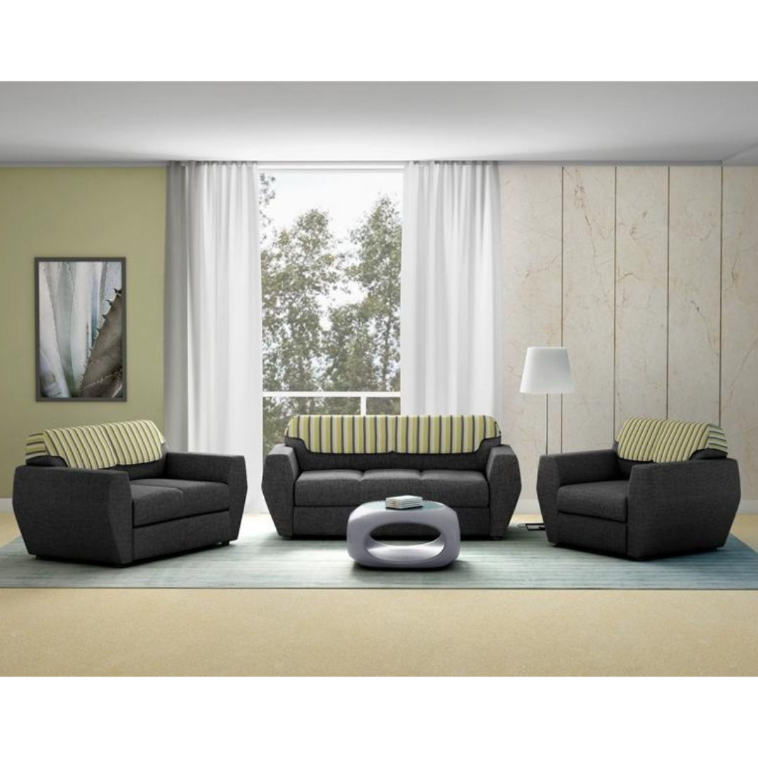 Facet 1 Seater Sofa Fabric Steel Grey