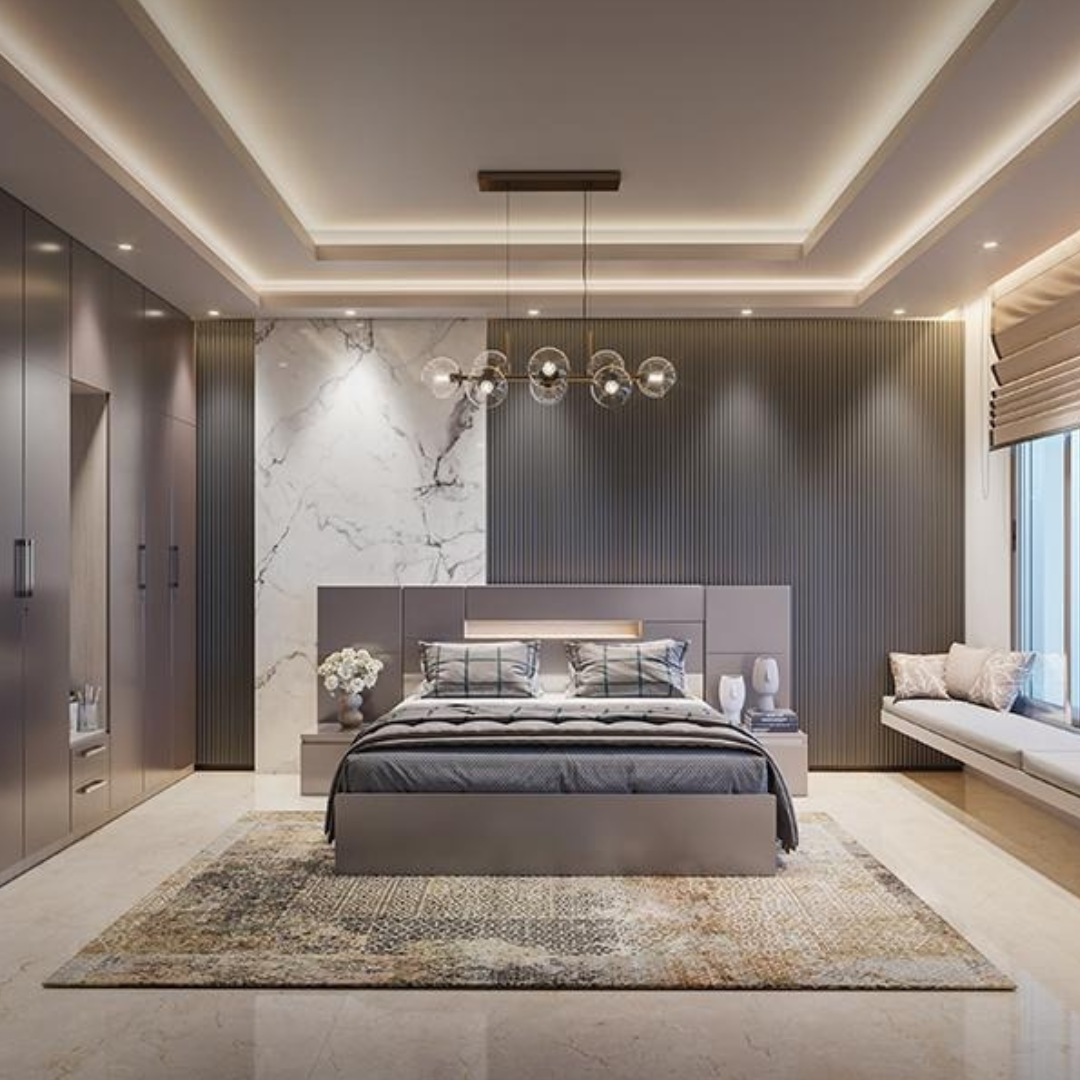 Ray King Size Engineered Wood Bed with Motorized Storage