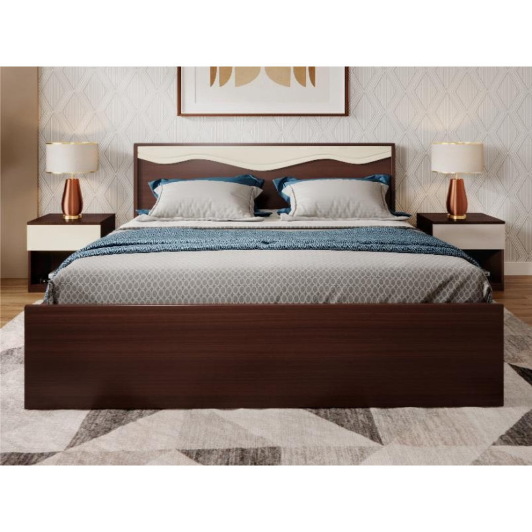 Vurv V2 King Size Engineered Wood Bed With Box Storage