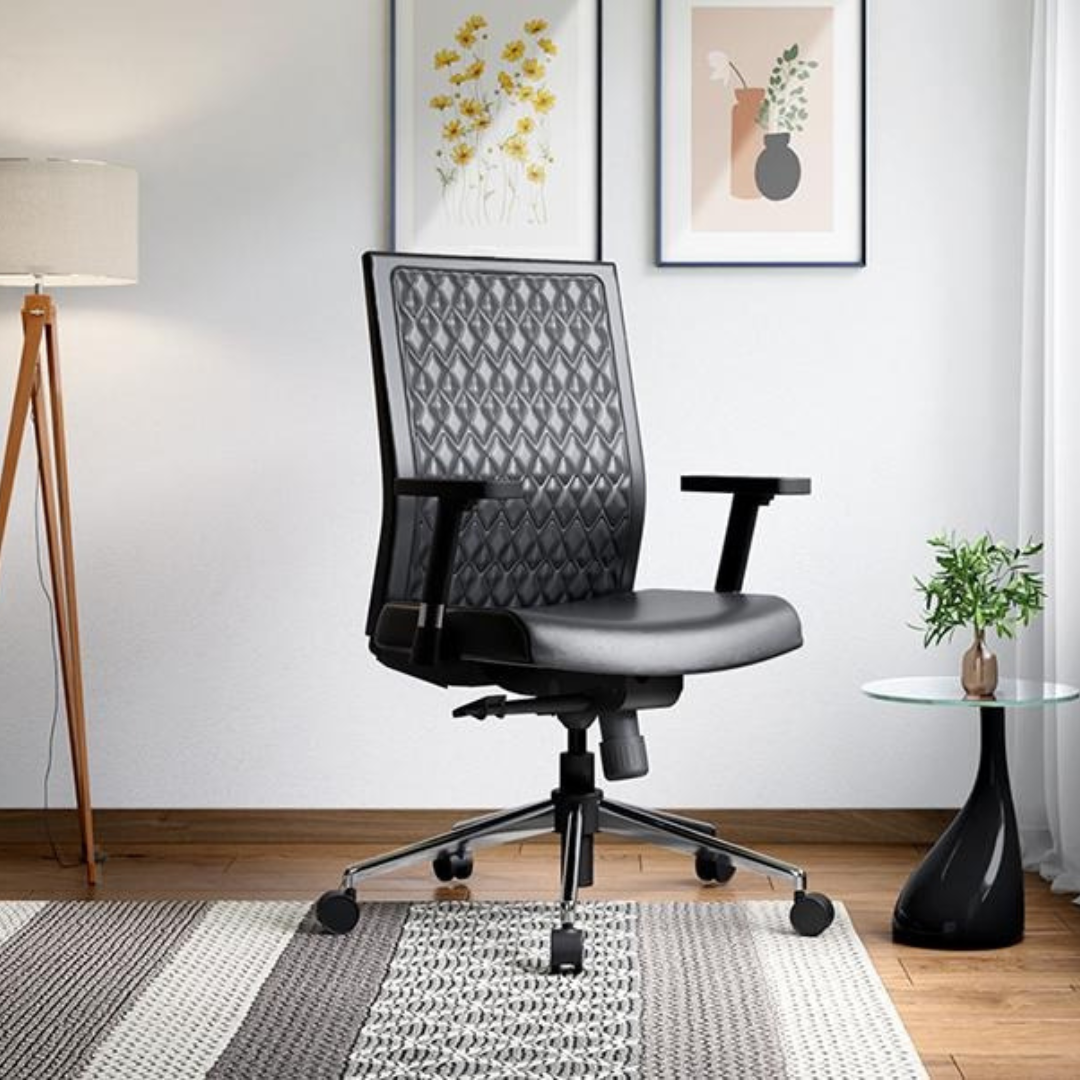 Elite Mid Back Leatherette Ergonomic Office Chair