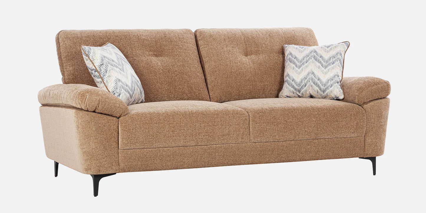 Amsterdam Fabric 3 Seater Sofa in Cosmic Beige Colour