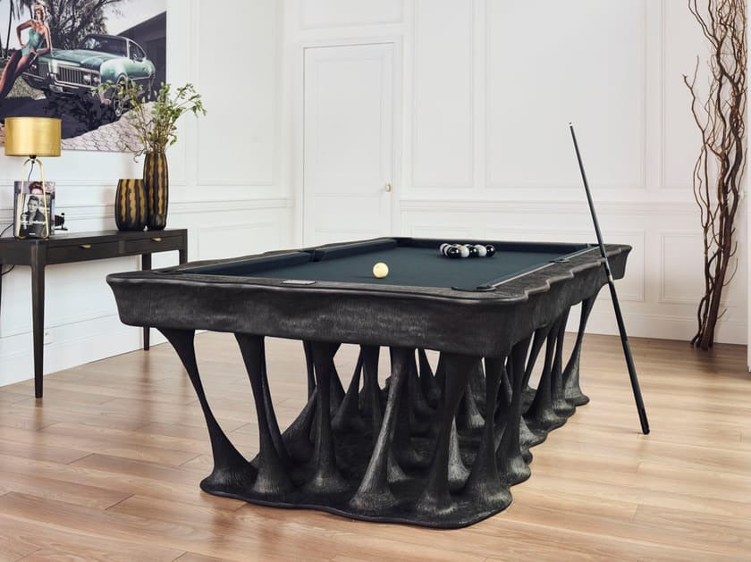 Wooden pool table