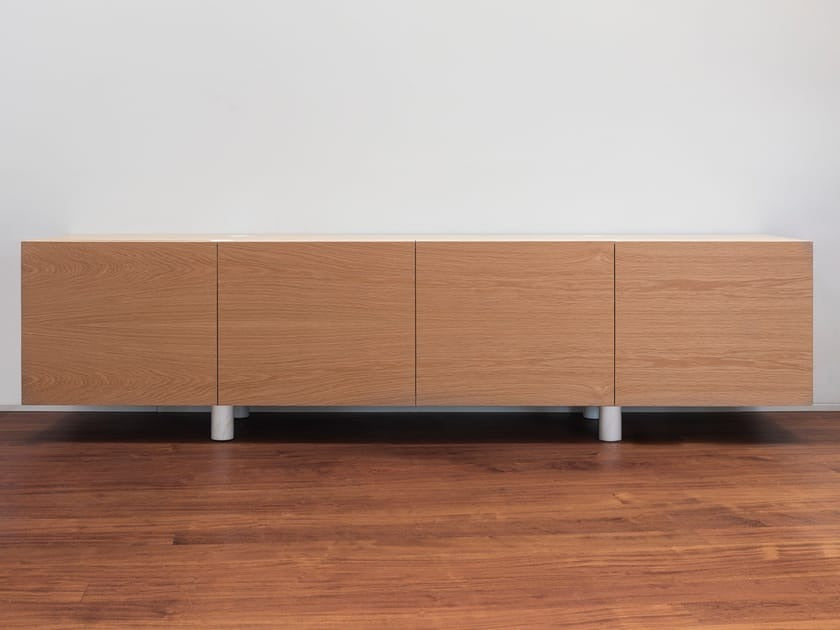 Wooden sideboard with doors