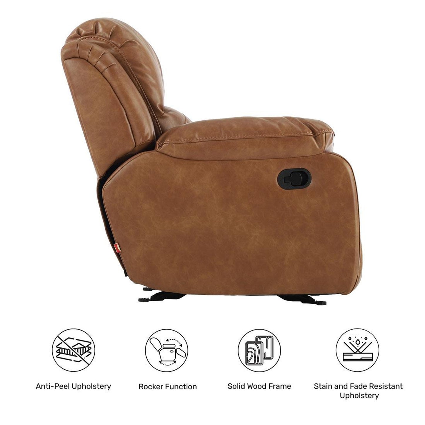 Marco Nappa Aire Leather 3 Seater Manual Reclining Sofa