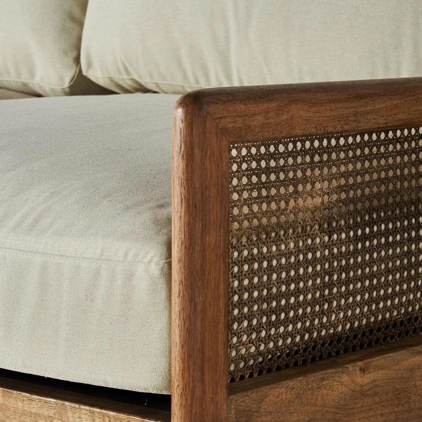 Ramon Rattan 3 Seater Sofa