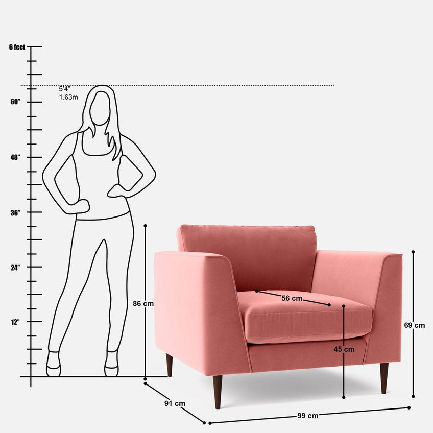 Freda 1 Seater Sofa