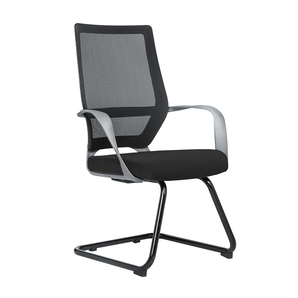 Visitor Chair - Zak-M-B-Black-Grey-Visitor