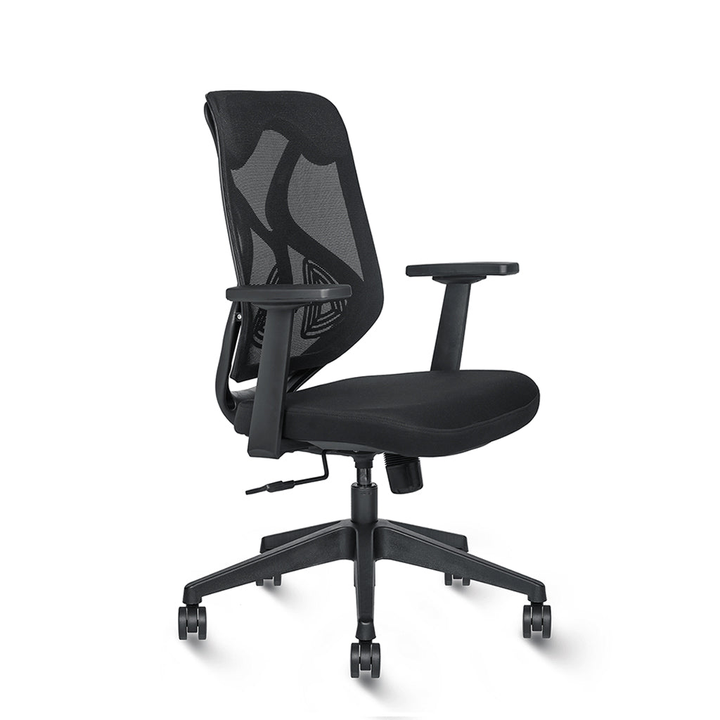 Workstation Chair - Zen-M-B-All-Black-Fly