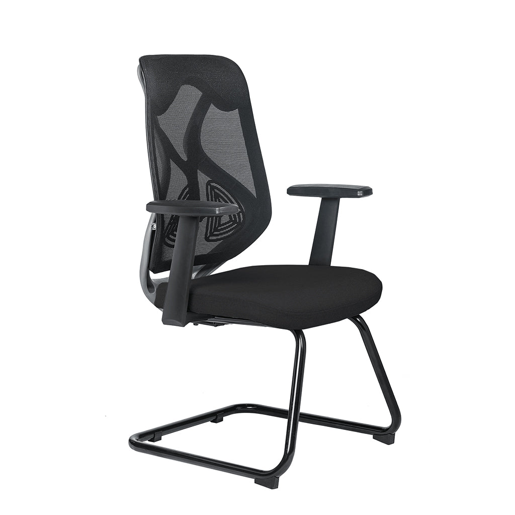 Visitor Chair - Zen-M-B-Black-Grey-Visitor