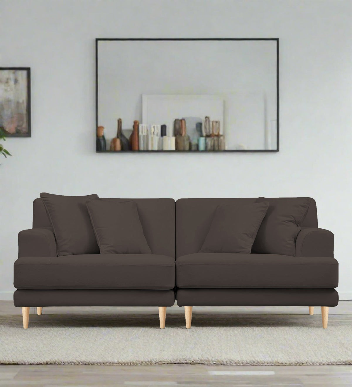 Woody Fabric 3 Seater Sofa