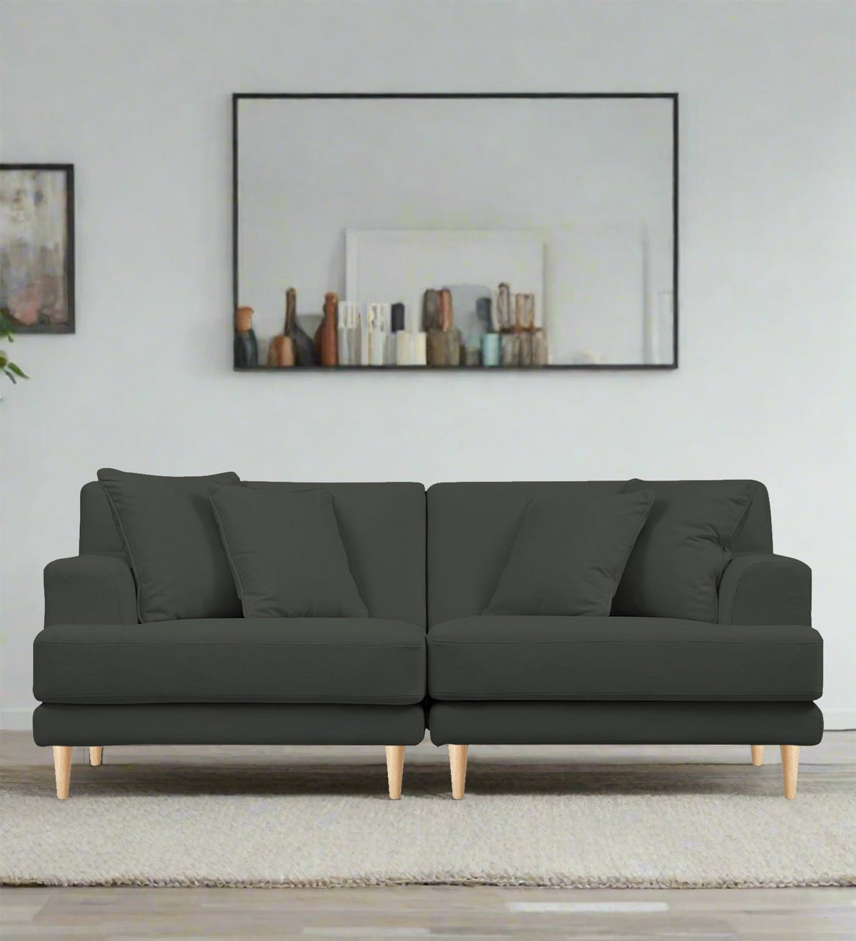 Woody Fabric 3 Seater Sofa