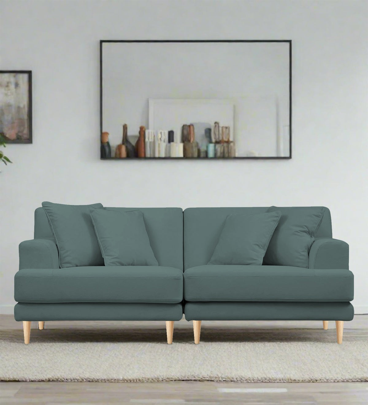 Woody Fabric 3 Seater Sofa
