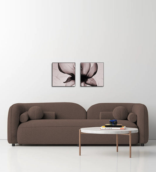 Corny Boucle Fabric 3 Seater Sofa