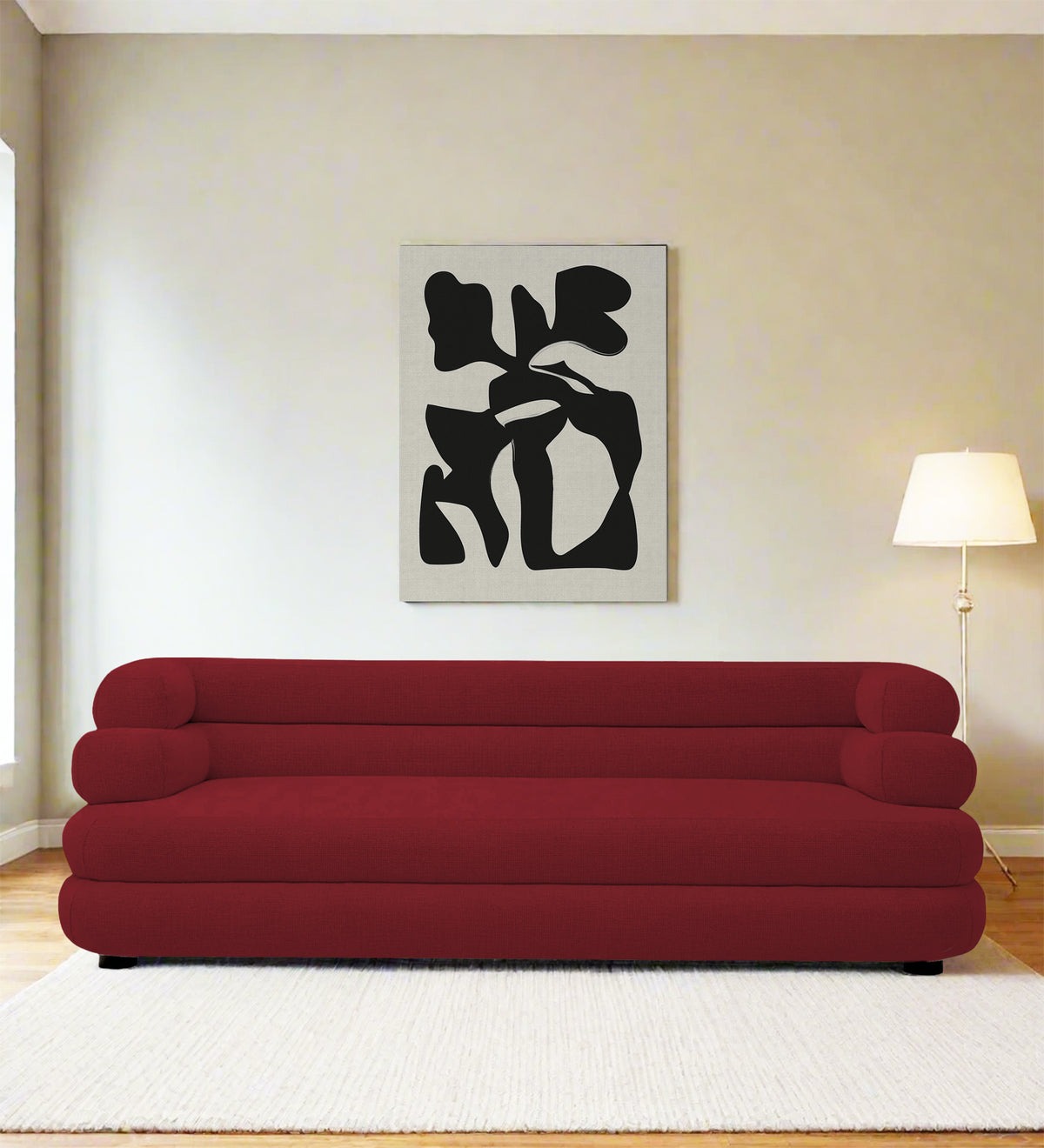 Wener Fabric 3 Seater Sofa