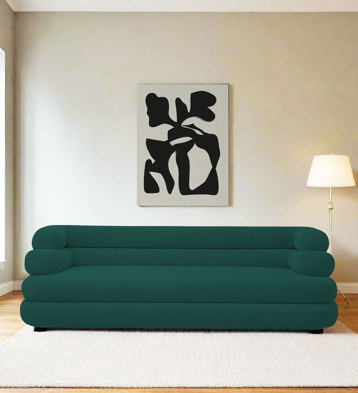 Wener Fabric 3 Seater Sofa