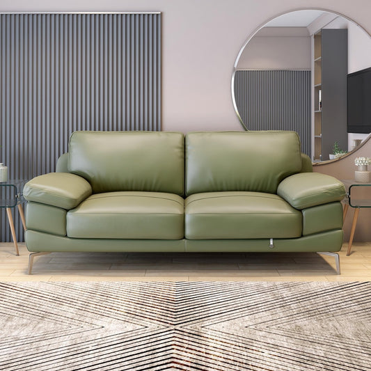 Europa Leather 3 Seater Sofa