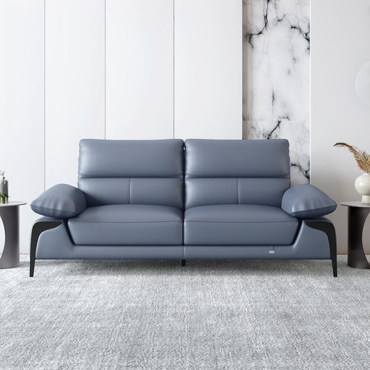 Rainer Leather 3 Seater Sofa
