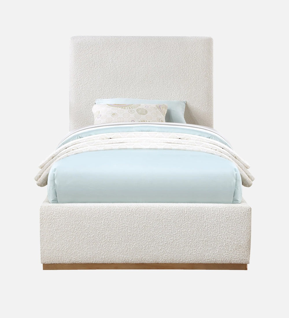Eddy Boucle Fabric Single Bed