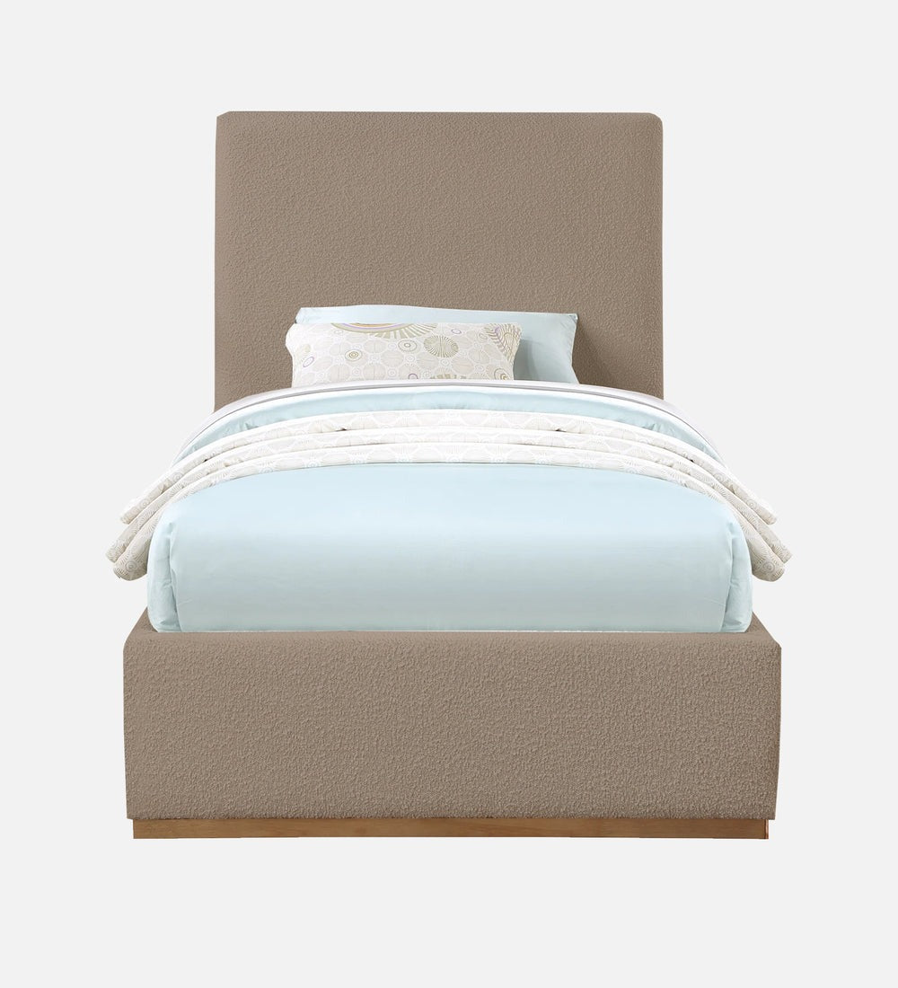 Eddy Boucle Fabric Single Bed