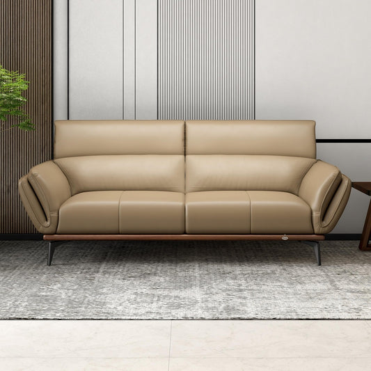 Campbell Leather 3 Seater Sofa