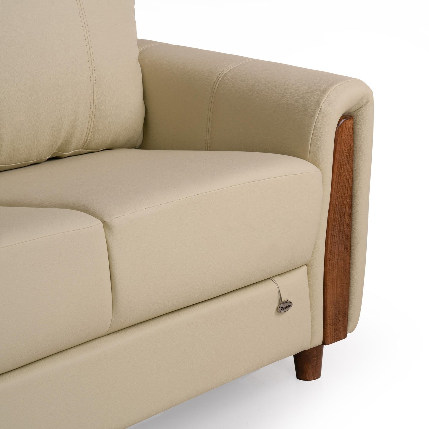 Pure Martha Leatherette 3 Seater Sofa