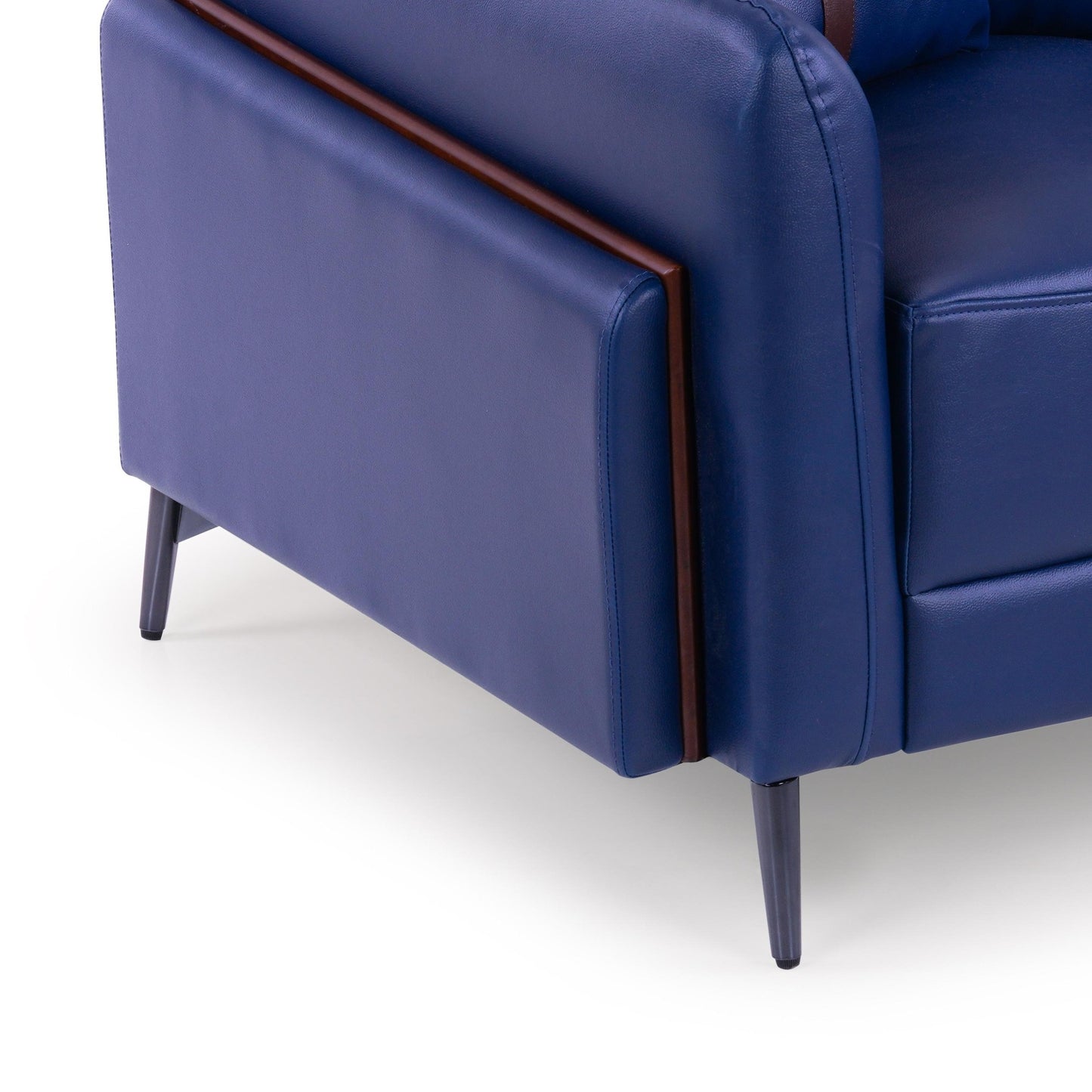 Meagan Leatherette 3 Seater Sofa