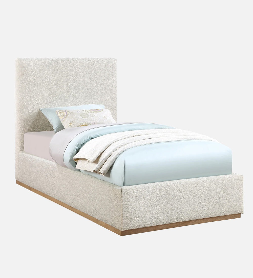 Eddy Boucle Fabric Single Bed