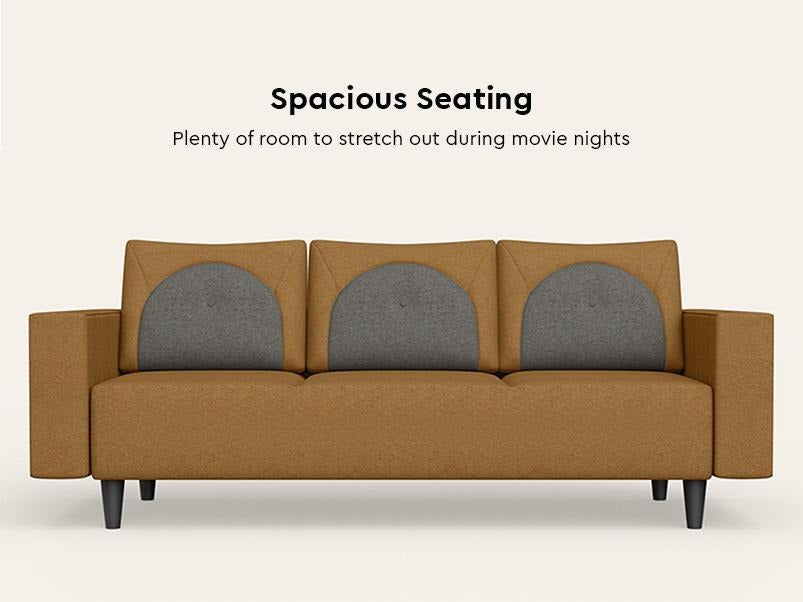 Cresco 3 Seater Fabric Sofa