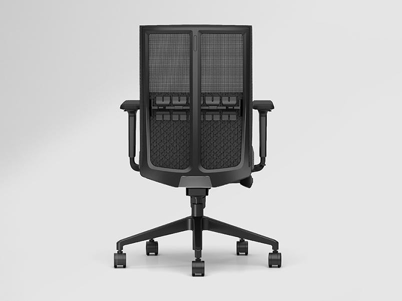 Cross Full Back Knitted Fabric Ergonomic Office Chair