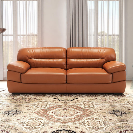 Hensley Leather 3 Seater Sofa