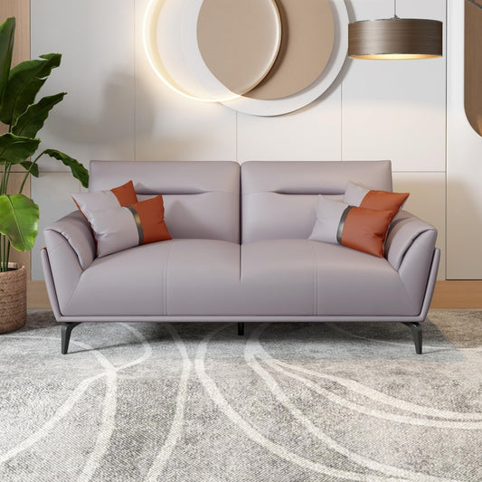 Jonas Leatherette 3 Seater Sofa
