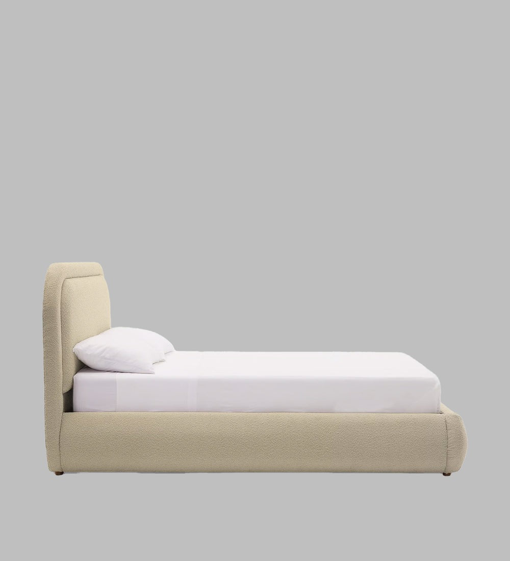 Luno Boucle Fabric King Size Bed