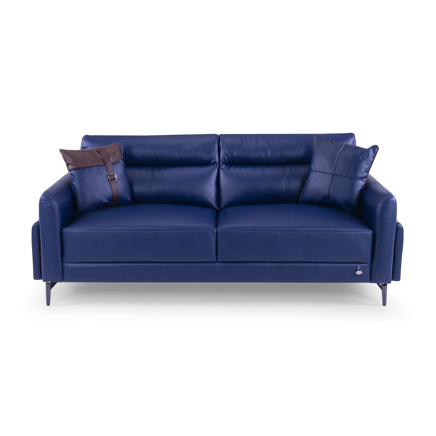 Meagan Leatherette 3 Seater Sofa