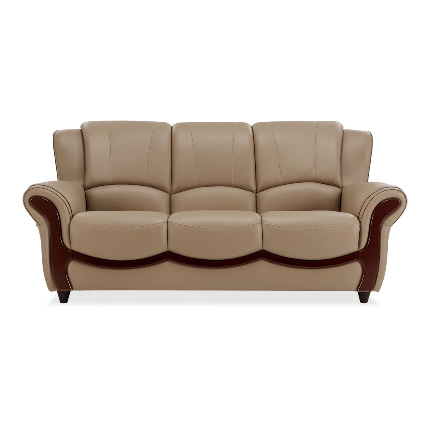 Blos Leatherette 3 Seater Sofa