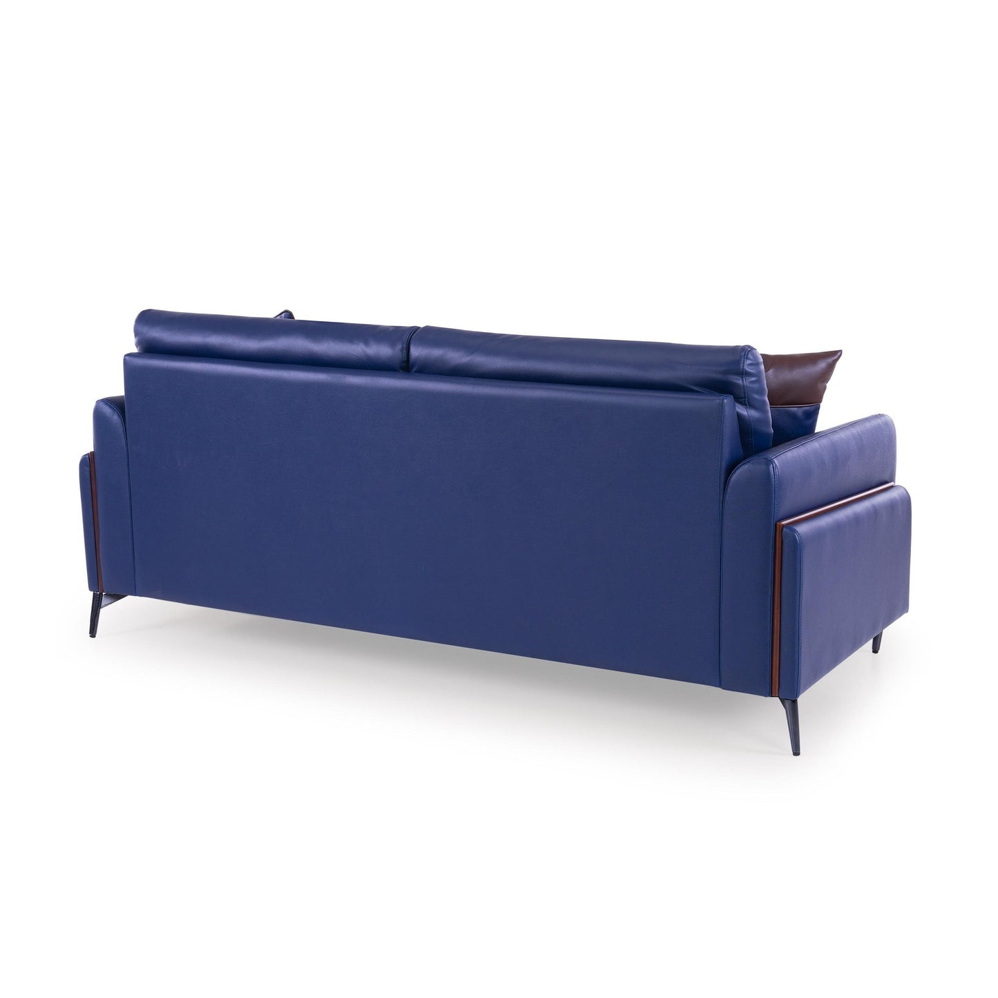Meagan Leatherette 3 Seater Sofa