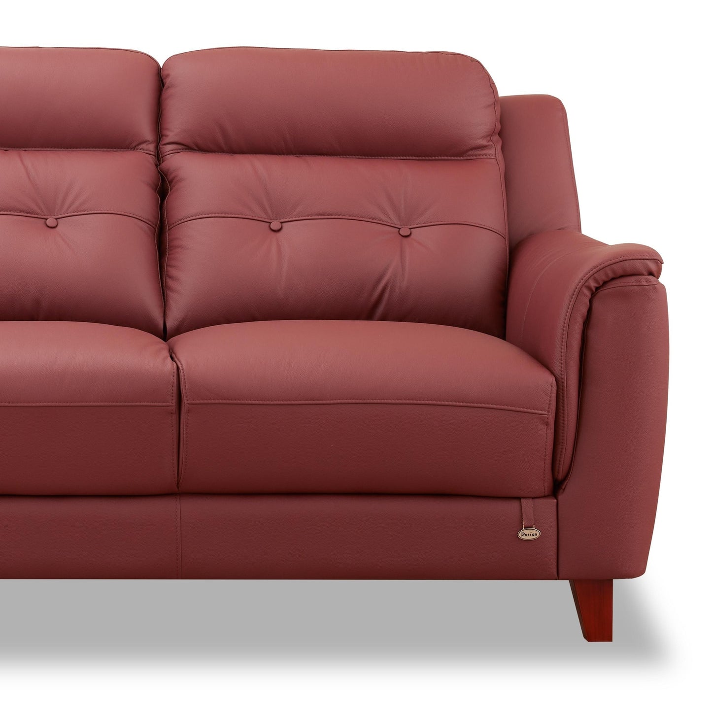 Patrick Leather 3 Seater Sofa