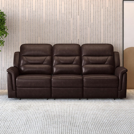 Valerano Leather 3 Seater Power Recliner