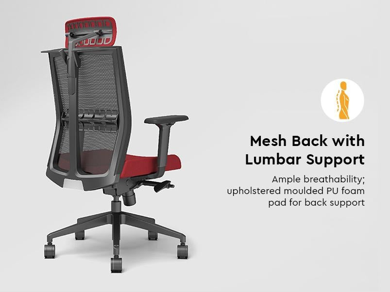 Aero High Back Knitted Fabric Ergonomic Office Chair