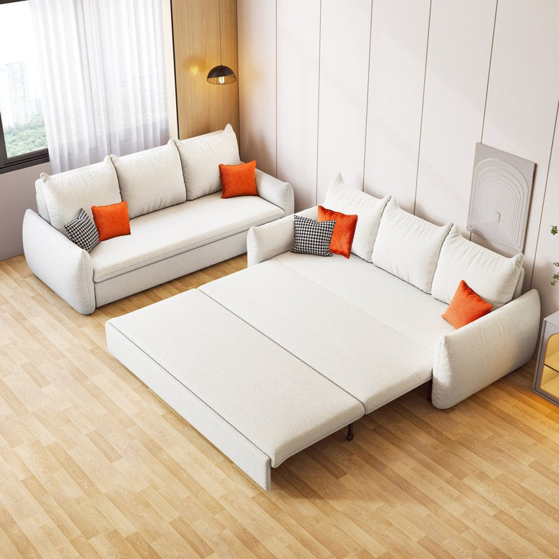Allison Boucle Fabric 3 Seater Pull Out Sofa Cum Bed