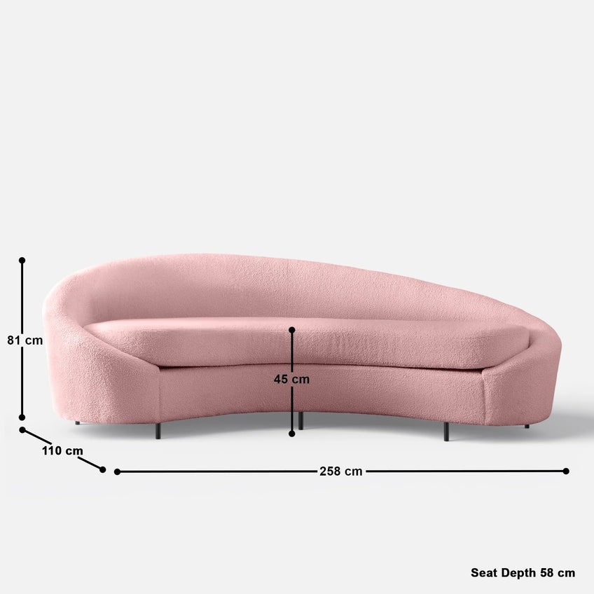 Cortez Curvy Large 3 Seater Sofa