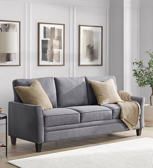 Auden Fabric 3 Seater Sofa in Lit Grey Colour