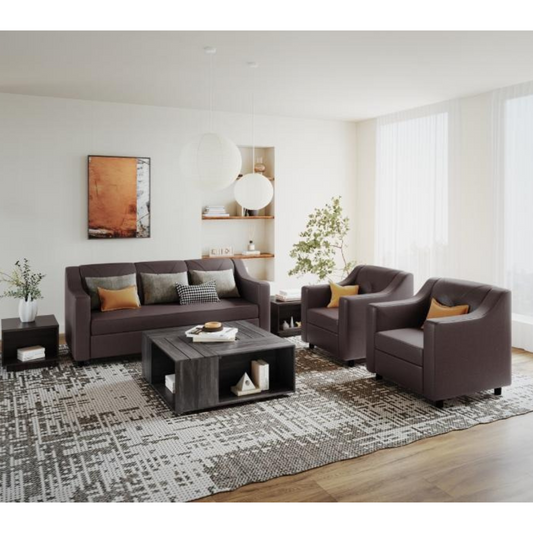 Monarch 5 Seater Leatherette Sofa Set (3+1+1)
