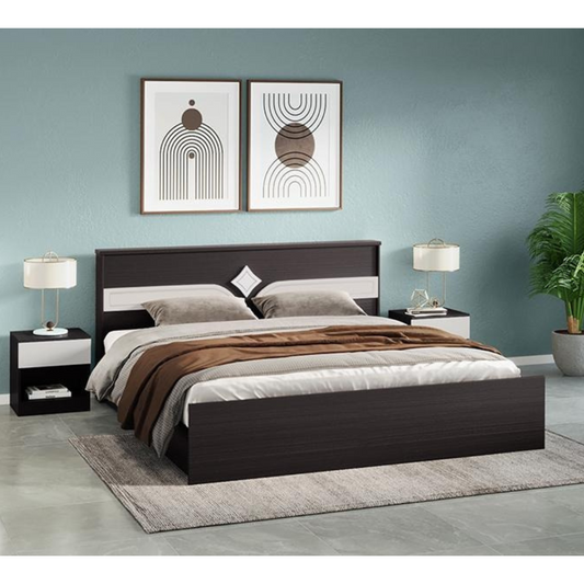 Astra V2 Queen Size Engineered Wood Bed with Pullout Storage
