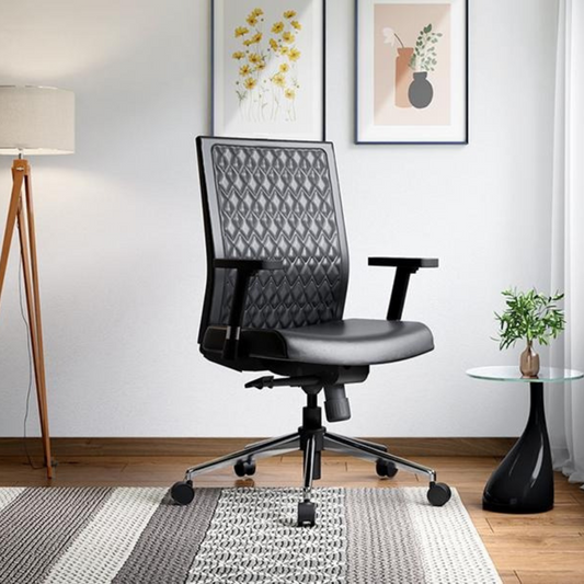Elite Mid Back Leatherette Ergonomic Office Chair