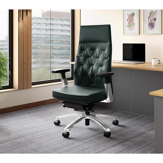 Posture Perfect High Back Leather Executive Ergonomic Revolving Chair