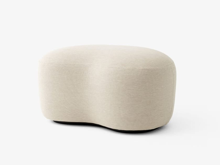 Upholstered fabric pouf