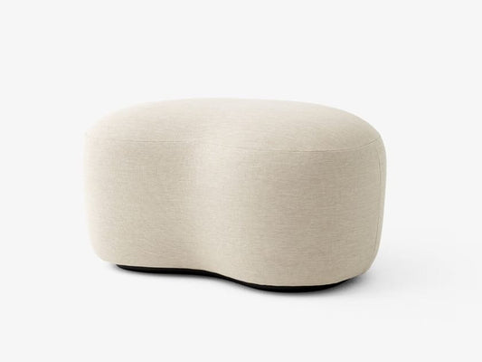 Upholstered fabric pouf