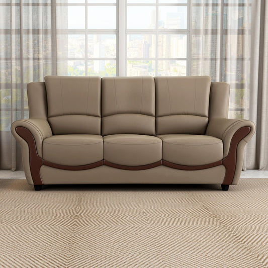 Blos Leatherette 3 Seater Sofa